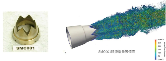 SMC001 喷管喷口射流涡度发展过程